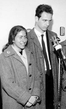 Bettina Aptheker and Mario Savio by Ron L. Enfield